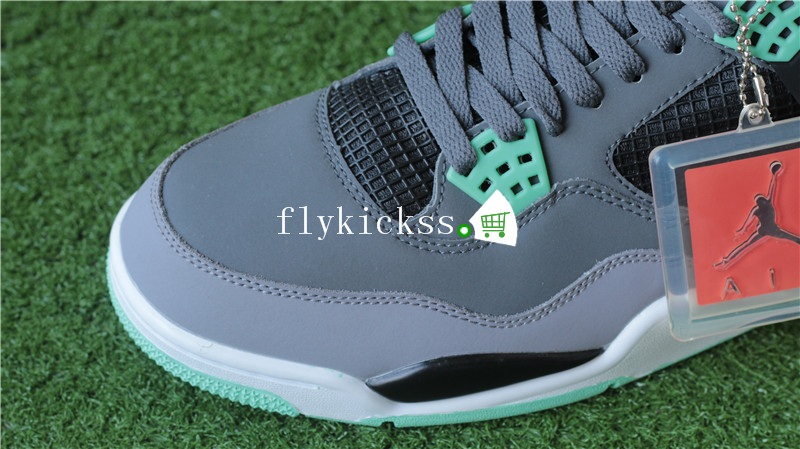 Authentic Air Jordan IV 4 Green Glow